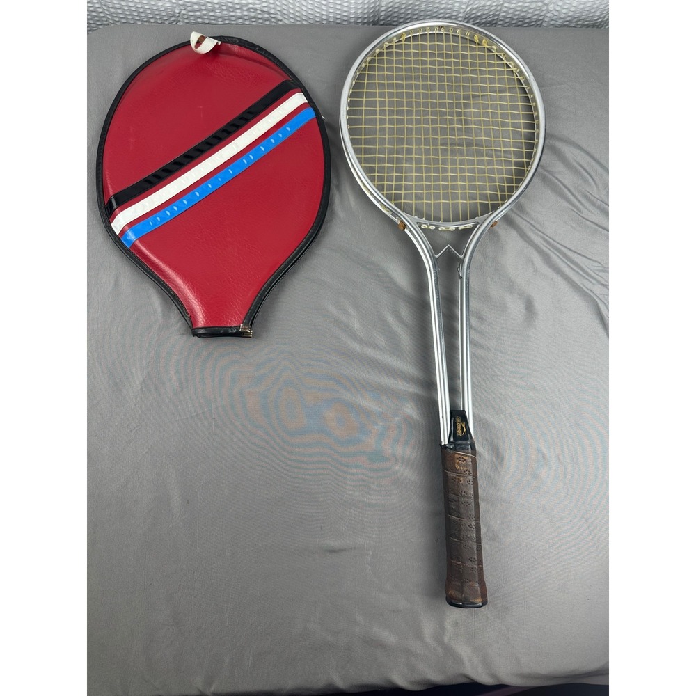 Vintage Slazenger 1754 Aluminum Tennis Racket 4 5/8 with Cover